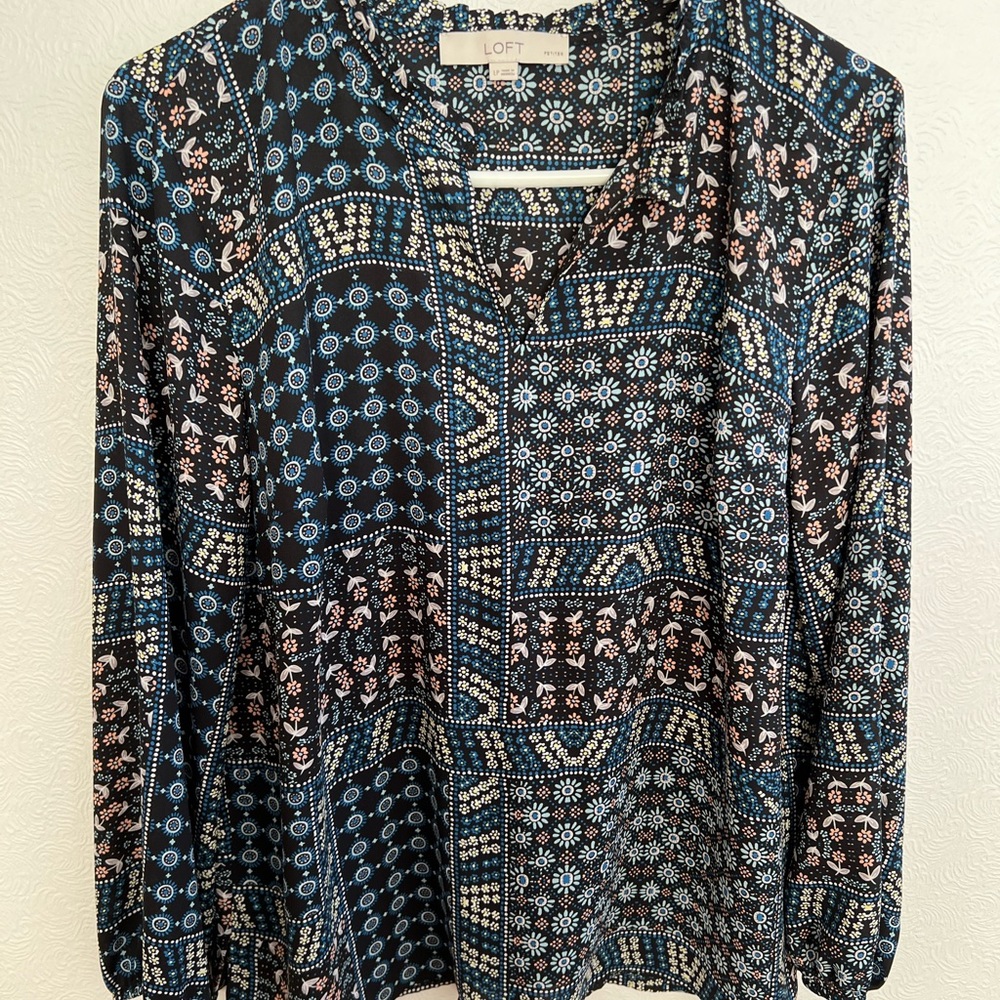 Loft Peplum Back Blouse